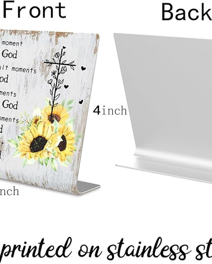Christian Office Decor for Women Religious Gifts christian office supplies Faith Christian Gifts Prayer Room Decor for Office Desk Scripture Inspirational Home Decor XUV01 - LeafyLoom