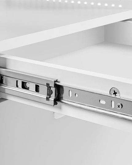 Yaheetech File Cabinets Mobile Filling Cabinet with Open Storage Shelf, Under Desk Cabinet Fits A4, Letter for Home Office(White) - LeafyLoom