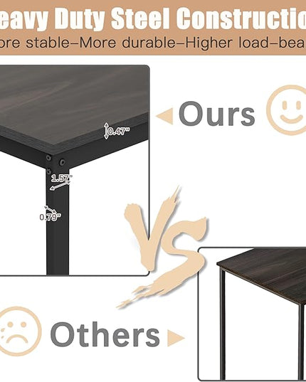 L Shaped Desk, Office Computer Corner Desk, 55 inch Home Gaming Desk Table, Writing Study Workstation with Storage Shelves for Home Office, Space-Saving, Industrial, Espresso - LeafyLoom
