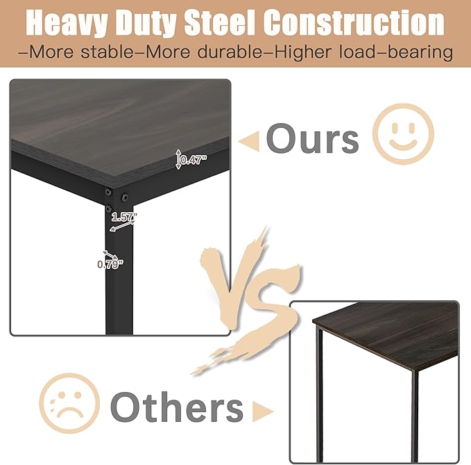 L Shaped Desk, Office Computer Corner Desk, 55 inch Home Gaming Desk Table, Writing Study Workstation with Storage Shelves for Home Office, Space-Saving, Industrial, Espresso - LeafyLoom