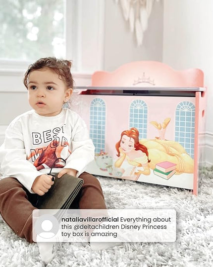 Delta Children Deluxe Toy Box, Disney Princess - LeafyLoom