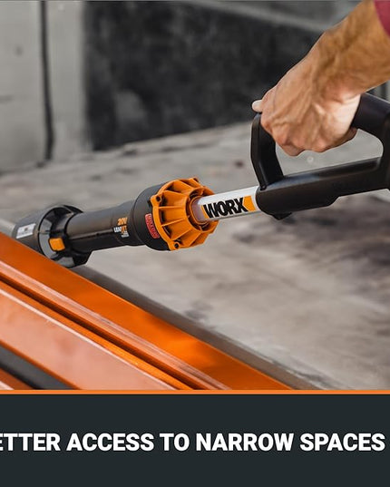 Worx Nitro WG543 20V LEAFJET Leaf Blower Cordless with Battery and Charger, Blowers for Lawn Care Only 3.8 Lbs., Cordless Leaf Blower Brushless Motor – Battery & Charger Included - LeafyLoom