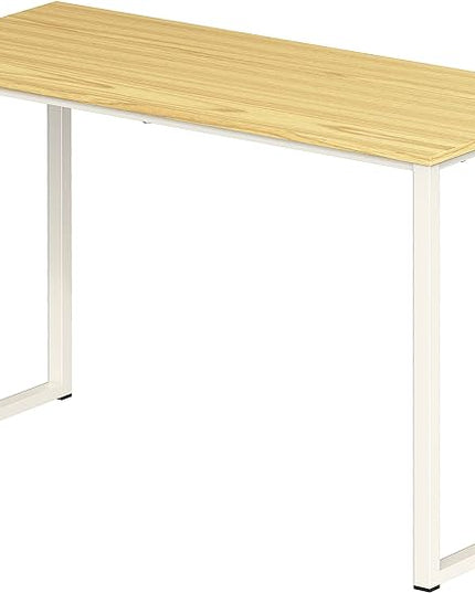 SHW Home Office 32-Inch Computer Desk, Oak - LeafyLoom