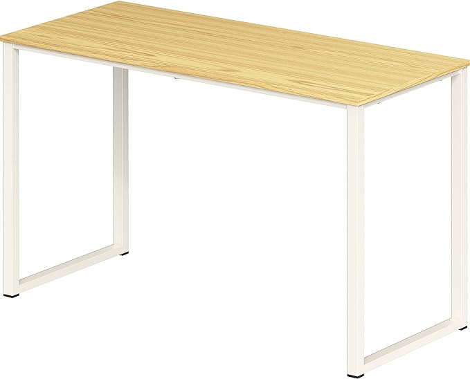 SHW Home Office 32-Inch Computer Desk, Oak - LeafyLoom