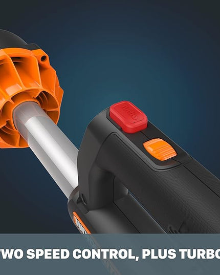 Worx 40V 165MPH 620CFM Cordless Leaf Blower, PowerShare, Brushless Motor, Lightweight - Tool Only - LeafyLoom