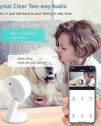 LaView 5G& 2.4GHz Security Cameras 4pcs, Home Security Camera Indoor 1080P, Wi-Fi Cameras Wired for Pet, Motion Detection, Two-Way Audio, Night Vision, Works with Alexa, iOS & Android & Web Access LaView