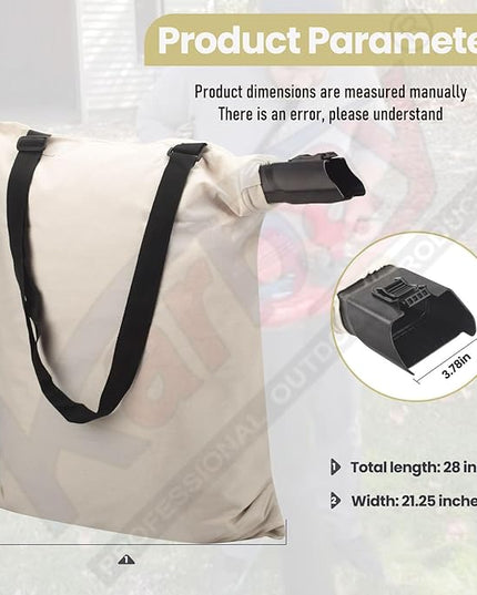 127-7040 Blower Debris Vacuum Bag Compatible With Toro 137-2336, 108-8994, Replaces 108-8994 Fits 51436 51563 51581 51594 51599 51609 51618 51619 51621 - LeafyLoom