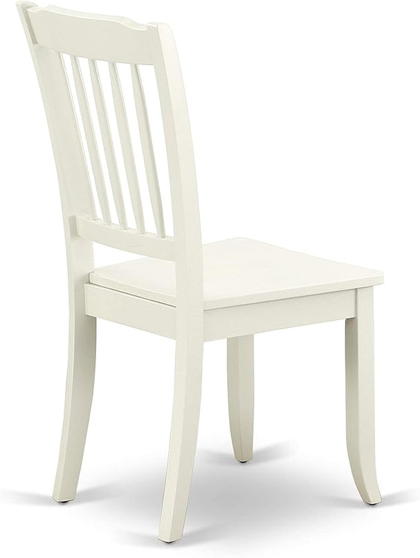 East West Furniture NDDA3-LWH-W Norden 3 Piece Kitchen Set Contains a Rectangle Room Table with Dropleaf and 2 Dining Chairs, 30x48 Inch - LeafyLoom
