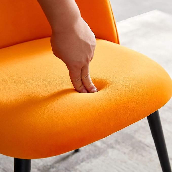 NicBex Haerin-SD-00329-LWJ Dining Chairs, 21.3"x20.5"x33.1", Orange - LeafyLoom