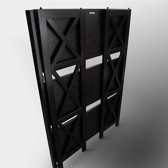 Casual Home Montego 3-Shelf Folding Bookcase, Black (New) - LeafyLoom