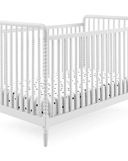 Delta Children Saint 4-in-1 Convertible Crib - Greenguard Gold Certified, Bianca White - LeafyLoom