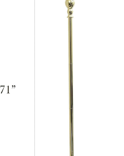 Elegant Designs LF2001-GLD 1 Light Torchiere Marbleized White Glass Shade Floor Lamp, Gold - LeafyLoom
