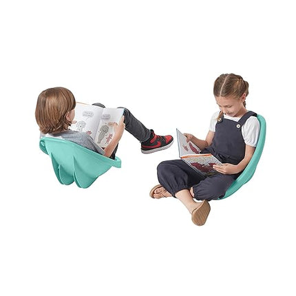 ECR4Kids Leaf Floor Seat, Rocker Chair, Seafoam, 6-Piece - LeafyLoom