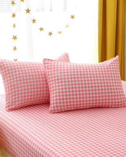 Twin Rainbow Comforter Set for Kids Girls Teens 7 Piece Pink Cloud Sun Pink Bed in a Bag 3D Cute Cartoon Love Hearts Bedding Set - LeafyLoom