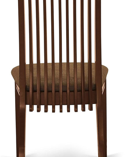 East West Furniture Monza 5 Piece Kitchen Set Includes a Rectangle Table with Dropleaf and 4 Linen Fabric Dining Room Chairs, 36x54 Inch, Mahogany - LeafyLoom