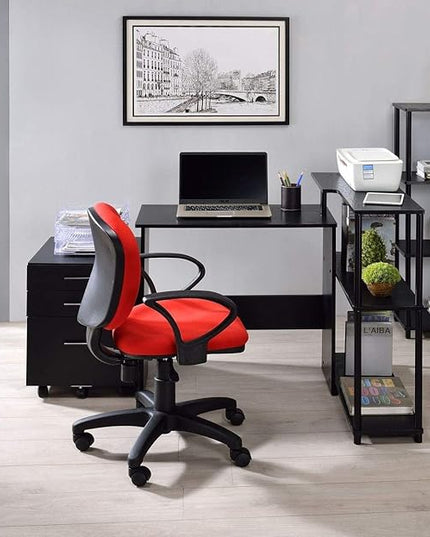 NicBex Kimberly-DW-00038-LWJ Home Office Desks, 39"x32"x34", Black-1 - LeafyLoom