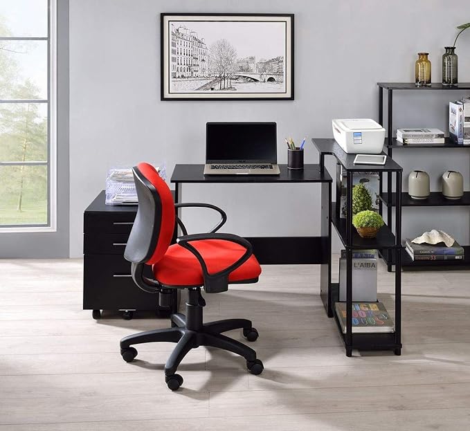 NicBex Kimberly-DW-00038-LWJ Home Office Desks, 39"x32"x34", Black-1 - LeafyLoom