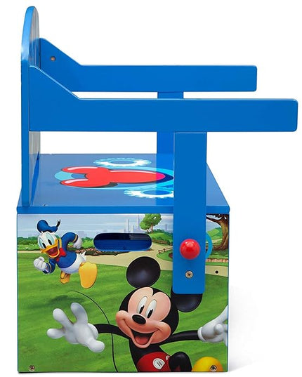 Delta Children Kids Convertible Activity Bench - Greenguard Gold Certified, Disney Mickey Mouse - LeafyLoom