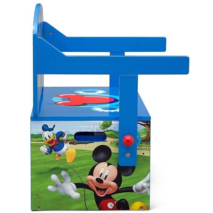 Delta Children Kids Convertible Activity Bench - Greenguard Gold Certified, Disney Mickey Mouse - LeafyLoom
