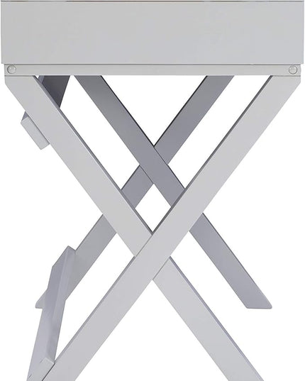 Linon Grey 2-Drawer Writing Jaycee Desk - LeafyLoom