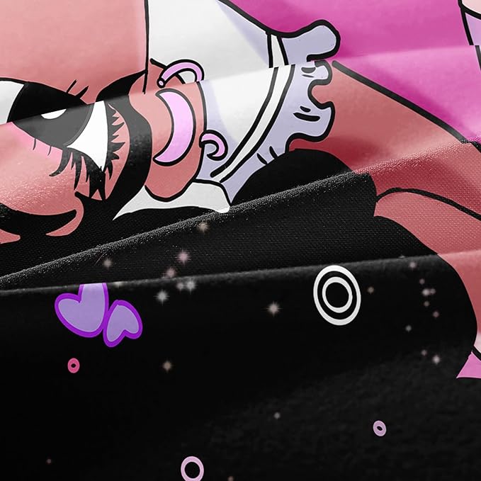 African American Black Girl Comforter Set, Twin Size Bedding Set for girls, Pink Black Girls Bedroom Decor Bed Set, Princess Bedding Set with 1 Comforter and 2 Pillow Cases - LeafyLoom