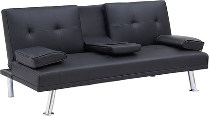 NicBex Rose-SF-00541-DX Sofas, 67" W x 31" D x 33" H, Black - LeafyLoom