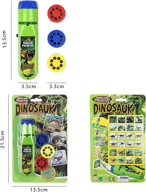 Georgie Porgy Children Projector Toys Educational Science Set Wall Ceiling Tent Torch Flashlight for Kids Gifts for Boys Girls (Dinosaur) - LeafyLoom