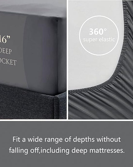 6 Pieces Bed in a Bag for Boys Bedding Sets Queen Size,Gamer Comforter Sets for Boys Kids, Gaming Comforter Set for Boys Room Decor with Flat Sheet,Fitted Sheet,Pillowcase,Cushion Cover - LeafyLoom