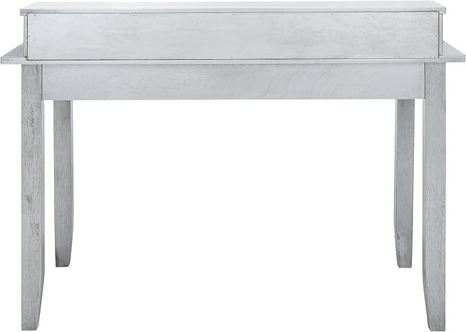 SAFAVIEH Home Collection Winsome Dark Grey 2-Drawer Office Living Room Bedroom Study Foyer Writing Desk DSK1402B, 0 - LeafyLoom