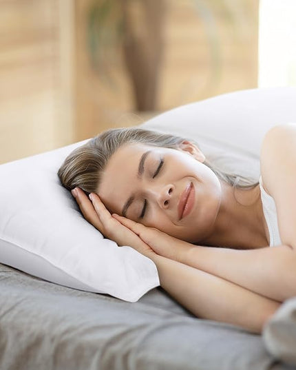 Utopia Bedding Bed Pillows for Sleeping (White), King Size, Set of 6, Hotel Pillows, Cooling Pillows for Side, Back or Stomach Sleepers - LeafyLoom
