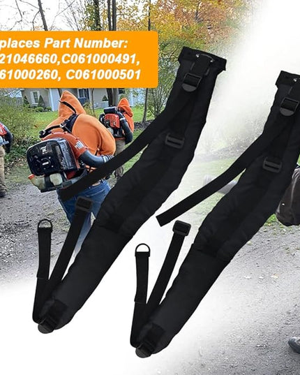 P021046661 P021046660 Back Pack Harness Kit Left Right, Compatible with Echo Backpack Leaf Blower Harness Strap Kit, with 2 Straps PB-760LNH PB-770H PB-770T Straps - Replaces P021046662 C644000060 - LeafyLoom