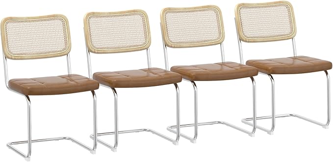 NicBex Haerin-SD-00286-LWJ Dining Chairs, 19.1"x20.1"x30.3", Brown - LeafyLoom