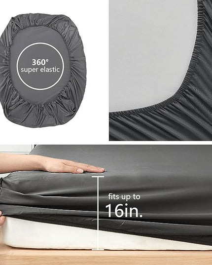 6 Pieces Bed in A Bag Gamer Bedding Set for Boys Kids Adult Gaming Comforters Set,Boys Bed in A Bag Set Queen Size Comforter with Fitted Sheet Flat Sheet Pillowcase pillowsham,DJTH5025Queen - LeafyLoom