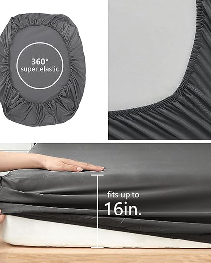6 Pieces Bed in A Bag Gamer Bedding Set for Boys Kids Adult Gaming Comforters Set,Boys Bed in A Bag Set Queen Size Comforter with Fitted Sheet Flat Sheet Pillowcase pillowsham,DJTH5028Queen - LeafyLoom