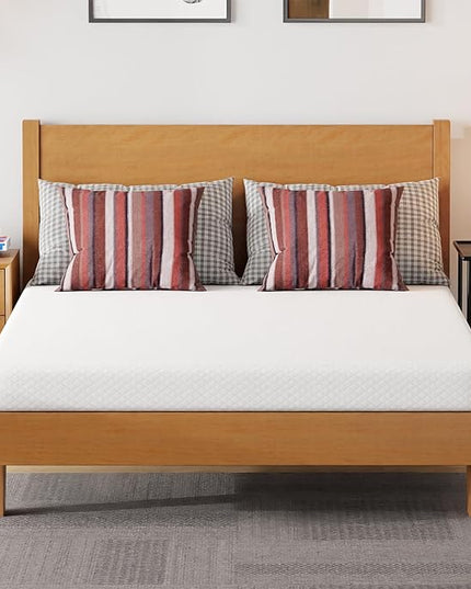 FDW 5 Inch Gel Memory Foam Mattress Medium-Firm Mattress for Pressure Relief & Cooler Sleep Mattress for Kid Adults CertiPUR-US Certified Mattress in a Box, Full - LeafyLoom