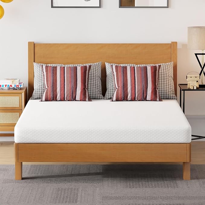 FDW 5 Inch Gel Memory Foam Mattress Medium-Firm Mattress for Pressure Relief & Cooler Sleep Mattress for Kid Adults CertiPUR-US Certified Mattress in a Box, Full - LeafyLoom