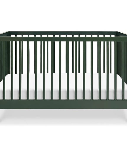DaVinci Birdie 3-in-1 Convertible Crib, Forest Green, Easy Assemble, Greenguard Gold Certified - LeafyLoom