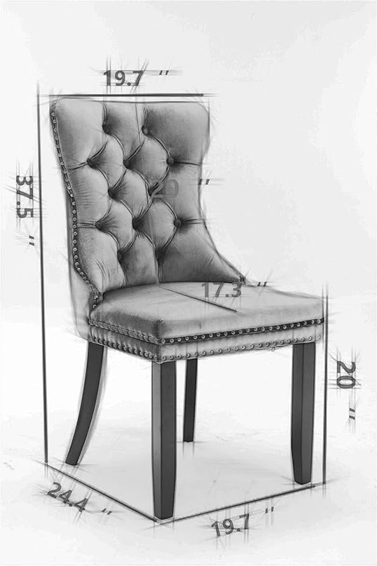NicBex Haerin-SD-00094-LWJ Dining Chairs, 25.5"x19.7"x37.4", Orange - LeafyLoom