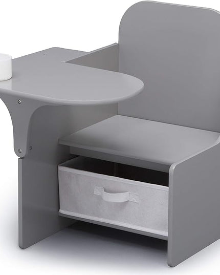Delta Children MySize Chair Desk With Storage Bin, Grey - LeafyLoom