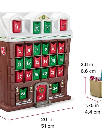 Step2 My First Advent Calendar, Kids Interactive Christmas Toy, 25 Large Refillable Bins, Hide Surprises for Holiday Excitement, for Toddlers 1+ Years Old - LeafyLoom
