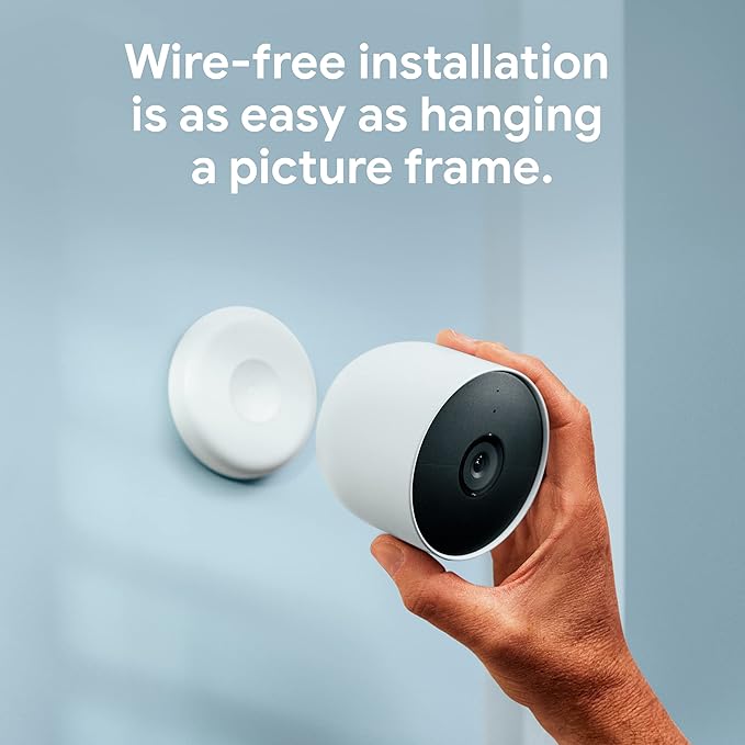 Google Nest Cam Outdoor or Indoor, Battery - 2nd Generation - 1 Pack GoogleLLC