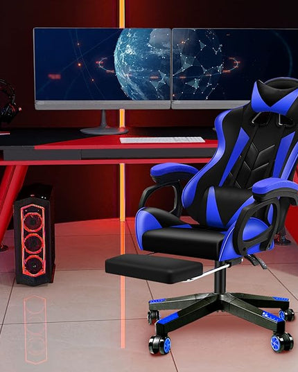 28 inch Nylon Gaming Chair Base Replacement with 5 Casters, Heavy Duty Office Chair Base Part - LeafyLoom