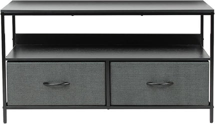 Sorbus TV Stand Dresser with 2 Drawers - Television Riser Chest with Storage - Bedroom, Living Room, Closet, & Dorm Furniture - LeafyLoom