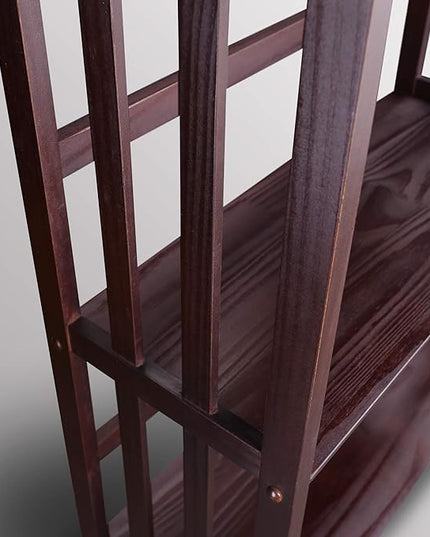 Casual Home Mission Style 3-Shelf Bookcase, Espresso - LeafyLoom