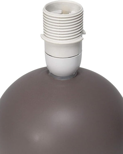 Simple Designs LT2008-GRY Mini Ceramic Globe Table Lamp Gray (Pack of 18) - LeafyLoom
