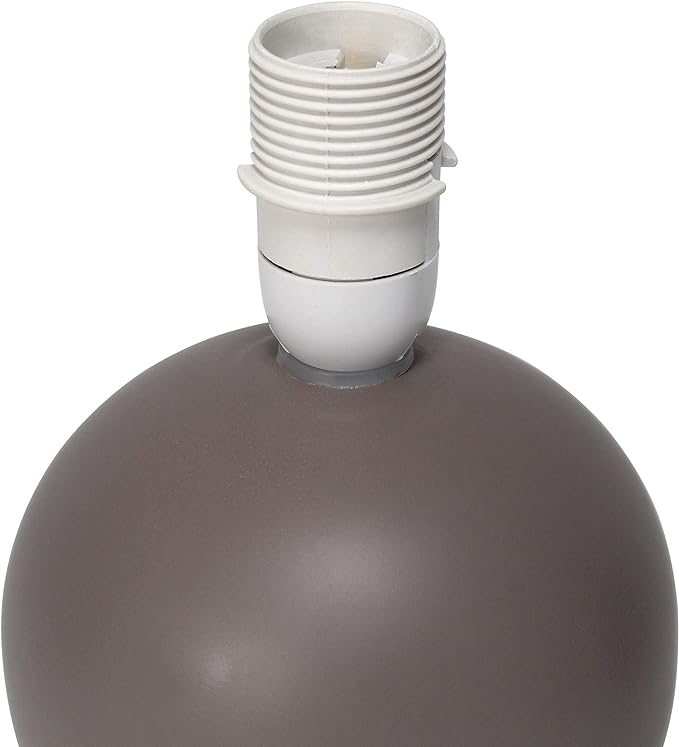 Simple Designs LT2008-GRY Mini Ceramic Globe Table Lamp Gray (Pack of 18) - LeafyLoom