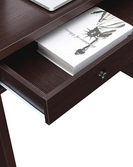 Convenience Concepts Northfield Desk with Drawer, Espresso - LeafyLoom