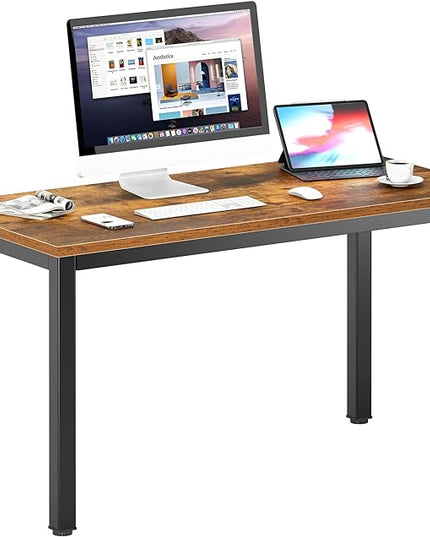 DlandHome 47inches Computer Desk Home Office Table Writing Desk Study Table Gaming Desk Worstation, Retro - LeafyLoom