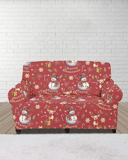 FKELYI Christmas Ornaments Sofa Slipcover Stretch Sofa Couch Cover for Indoor Non-Slip Furniture Protector Washable Sofa Slipcovers M FKELYI