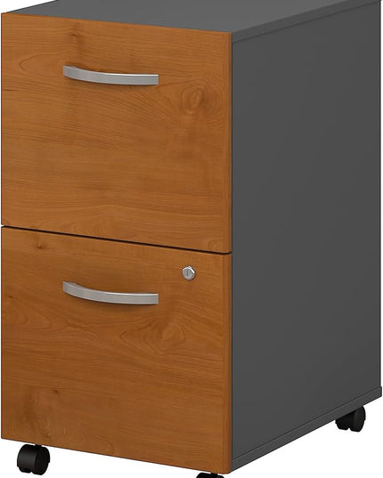 Bush Business Furniture Series C Home Office Furniture Set, Natural Cherry - LeafyLoom